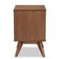 Baxton Studio Barrett Walnut Brown Wood 2-Drawer Nightstand - image 4