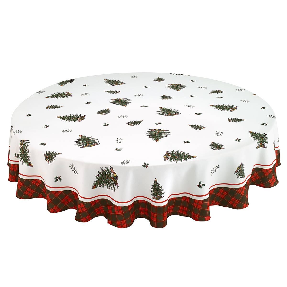 Spode® Christmas Tree Tartan Tablecloth