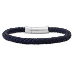 Mens Iron Saints Braided Leather Bracelet