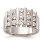 Mens Pure Fire 14kt. White Gold Lab Grown 1 1/2ctw. Diamond Band - image 2