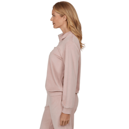 Petite Alfred Dunner Luxe Be A Lady Quarter Zip Sweater