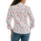 Womens Zac & Rachel 3/4 Sleeve Sea Life Casual Button Down - image 2