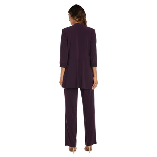 Womens R&amp;M Richards Glittery ITY Pants Set