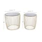 9th & Pike® Gold Metal Contemporary Accent Table - Set of 2 - image 3