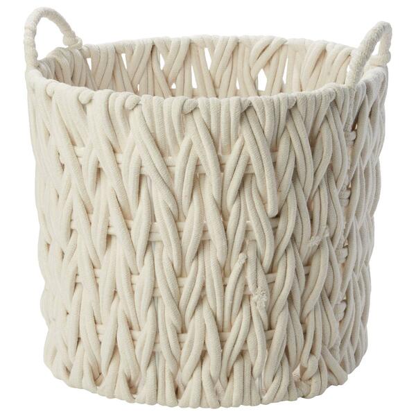 Heritage Large Round/Tall Chunky Cotton Rope Tote - image 