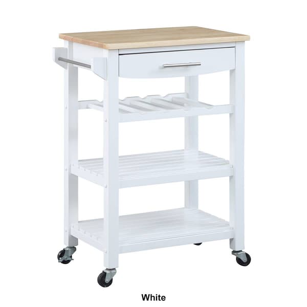 Convenience Concepts 4-Tier Butcher Block Kitchen Cart