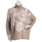 Womens Joseph A. Long Sleeve Floral Poncho - image 1
