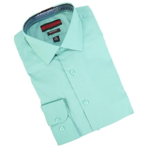 Mens Architect&#40;R&#41; Regular Fit Stretch Dress Shirt - Turquoise - image 