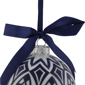 Northlight White & Blue Mosaic Glass Christmas Ball Ornament - image 5
