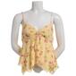 Juniors Madden Girl Floral Mesh Hanky Hem Tank Top - image 1