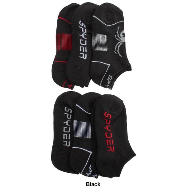 Boys (8-20) Spyder 6pk. No Show Socks