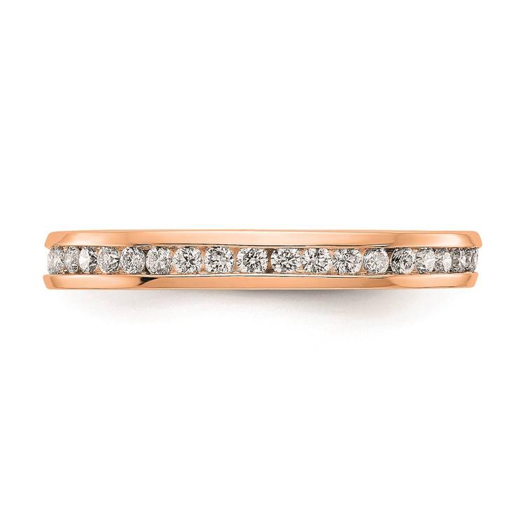Pure Fire 14kt. Rose Gold Lab Grown Eternity Band