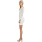 Juniors Crystal Doll Long Sleeve Rhinestone & Pearl Sheath Dress - image 4