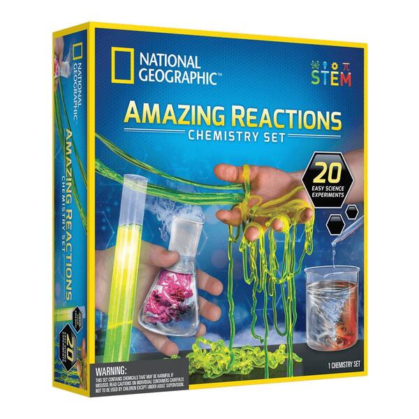 National Geographic Amazing Reactions Chemistry Set - image 