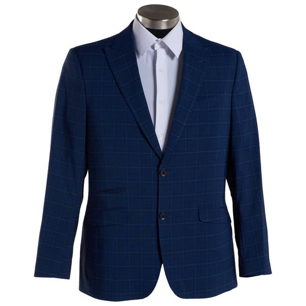 Mens Steve Harvey Plaid Sport Coat - Blue/Lavender - image 