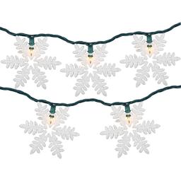 Northlight Seasonal 6ft. Glittered Snowflake Christmas Light Set