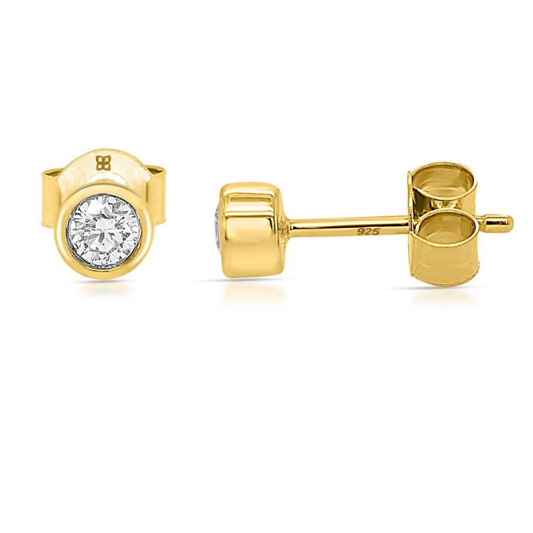 Nova Star(R) 1/4ctw. Lab Grown Diamond Bezel Set Stud Earrings