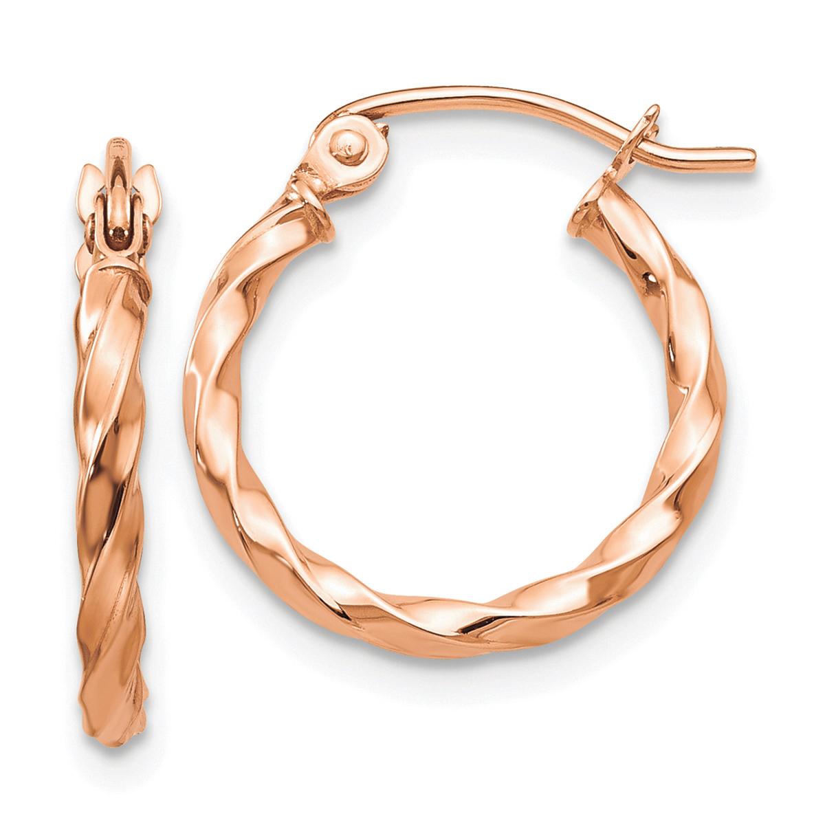 Gold Classics™ 14kt. Rose Gold Hoop Earrings