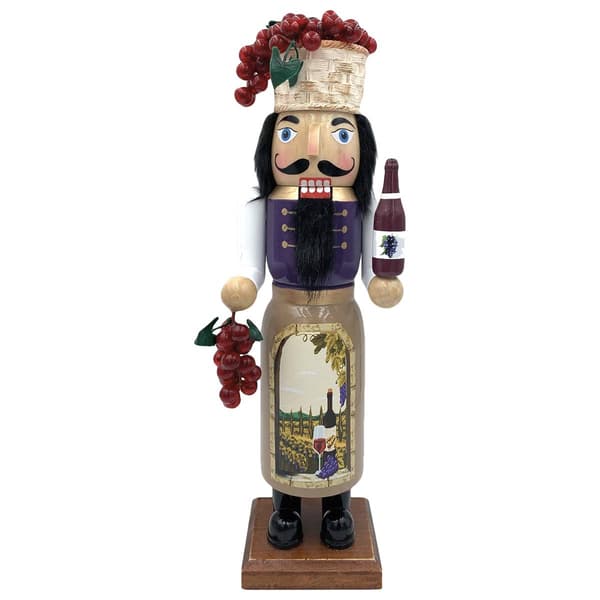 Santa''s Workshop 14in. Tuscan Wine Nutcracker - image 