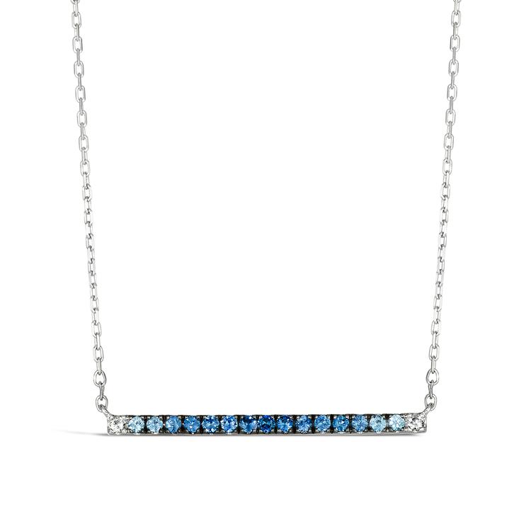 Le Vian Ombre(R) Blueberry Sapphire(tm) & Vanilla Gold(R) Bar Pendant