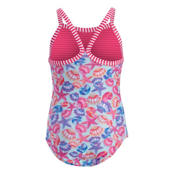 Toddler Girls Dolfin® By the Sea Criss-Cross One Piece Swimsuit