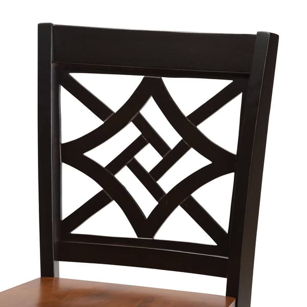Baxton Studio Nicolette Two-Tone Brown Wood 5pc. Pub Set
