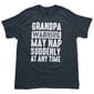 Mens Grandpa May Nap Short Sleeve Tee - image 2