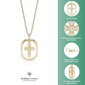 Brilliant Grown Lab-Grown Diamond Framed Cross Pendant Necklace - image 5