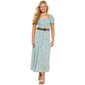 Juniors Wallflower Floral Gauze Smocked Bodice Belted Maxi Dress - image 1