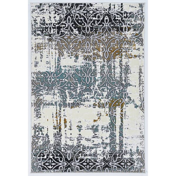 Linon Elixir Leyton Cream Area Rug - 5x7