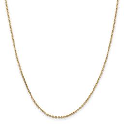Gold Classics(tm) 1.65mm. Solid Diamond Cut Cable Necklace