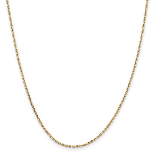 Gold Classics&#40;tm&#41; 1.65mm. Solid Diamond Cut Cable Necklace