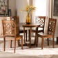 Baxton Studio Brava Walnut Brown Finished Wood 5pc. Dining Set - image 7
