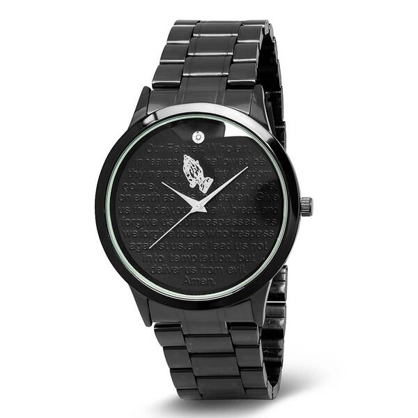Mens Steeltime Prayer Hand Watch -  998018W - image 