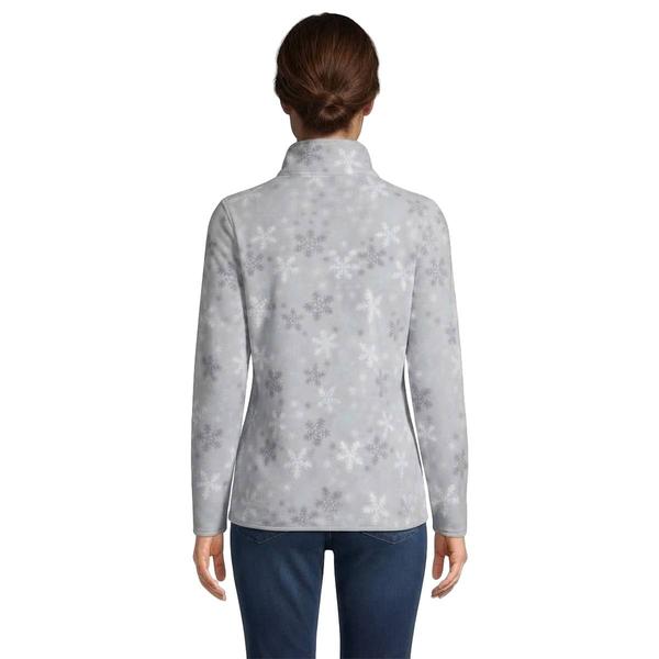 Womens LANDS’ END® Long Sleeve Snowflake Fleece Sweatshirt