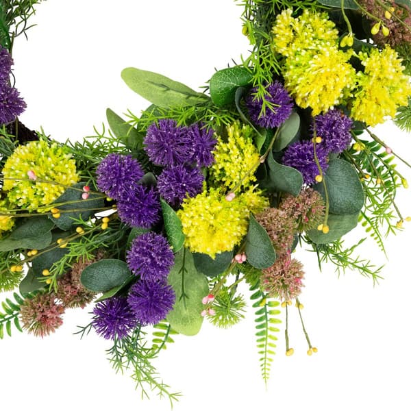Northlight Seasonal Artificial Mixed Foliage & Thistle Wreath