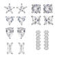 Splendere 7pr. Sterling Silver Cubic Zirconia Stud Earrings Set - image 2