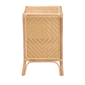 Baxton Studio Danna Modern Bohemian Rattan Nightstand - image 4