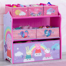 Delta Children Peppa Pig Six Bin Toy Storage Organizer