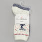 Womens Cuddl Duds 2pk Reindeer Crew Socks - image 1