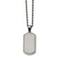Mens Gentlemen's Classics&#40;tm&#41; Silver Laser Cut Dog Tag Necklace - image 1