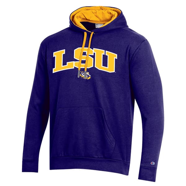 Mens Champion Louisiana State University Pullover Hoodie - image 