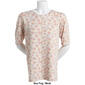 Plus Size Architect&#174; Puff Elbow Sleeve Floral Tee - image 3