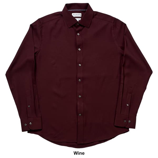 Mens Bill Blass Slim Fit Double Twill Dress Shirt
