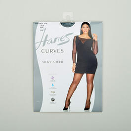 Plus Size Hanes&#40;R&#41; Curves Silky Sheer Control Top Pantyhose