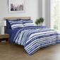 Spirit Linen Home&#8482; 8pc Bed-in-a-Bag Blue Stripe Comforter Set - image 2