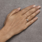 Haus of Brilliance Gold Plated Diamond Heart Engagement Ring - image 6