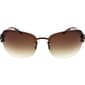 Womens Ashley Cooper™ Metal Half Rimless Rectangle Sunglasses - image 2