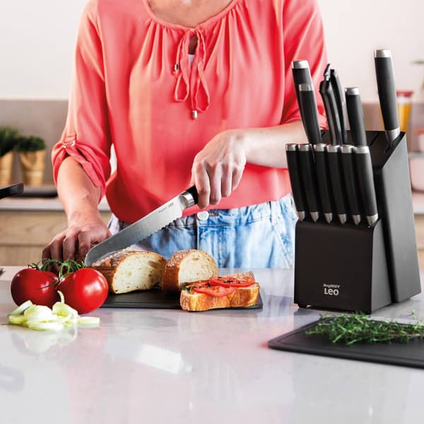 BergHOFF Graphite Stainless Steel 6pc. Knife Block Set