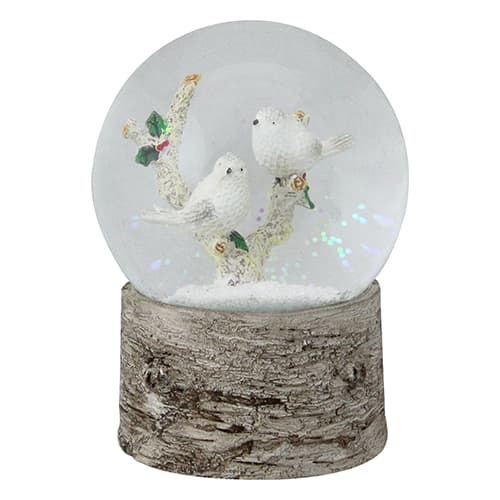Northlight Seasonal Red Cardinals and JOY Musical Snow Globe